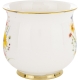 DUŻY Porcelanowy Kubek Filiżanka do KAWY HERBATY 430 ml, 10 x 9 cm - KWIATY