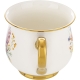 DUŻY Porcelanowy Kubek Filiżanka do KAWY HERBATY 430 ml, 10 x 9 cm - KWIATY