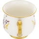 DUŻY Porcelanowy Kubek Filiżanka do KAWY HERBATY 430 ml, 10 x 9 cm - KWIATY
