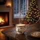 DUŻY Porcelanowy Kubek Filiżanka do KAWY HERBATY 560 ml - MERRY CHRISTMAS