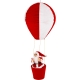 DUŻA Figurka Mikołaj w balonie Śliczna ozdoba Boże Narodzenie - 88 x 33 cm