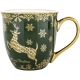 DUŻY Porcelanowy Kubek Filiżanka do KAWY HERBATY 560 ml - MERRY CHRISTMAS