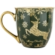 DUŻY Porcelanowy Kubek Filiżanka do KAWY HERBATY 560 ml - MERRY CHRISTMAS