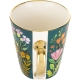 Porcelanowy Kubek Filiżanka do KAWY HERBATY KAKAO 300 ml 9 x 10 cm - KWIATY