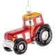 Bombka SZKLANA 7 x 9 x 5 cm Ozdoba choinkowa - TRAKTOR