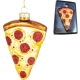 Bombka SZKLANA 10 x 7 x 3 cm Ozdoba choinkowa - PIZZA