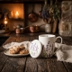PORCELANOWY Kubek 360 ml z Zaparzaczem do HERBATY ZIÓŁ - LAWENDA LAVENDER