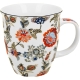 Duży PORCELANOWY Kubek 650 ml do KAWY HERBATY - Ethnic SAHAT WHITE