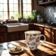 Duży PORCELANOWY Kubek 650 ml do KAWY HERBATY - Ethnic SAHAT WHITE