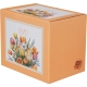 Duży PORCELANOWY Kubek XXL 1000ml do KAWY HERBATY - Flower Classic TULIPANY