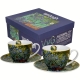DWIE Porcelanowe Filiżanki 250 ml do KAWY HERBATY - IRISES by Van Gogh