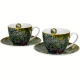 DWIE Porcelanowe Filiżanki 250 ml do KAWY HERBATY - IRISES by Van Gogh