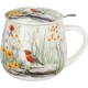 Kubek baryłka 430 ml z Zaparzaczem do HERBATY ZIÓŁ - Flower Classic JULY