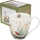 Duży PORCELANOWY Kubek XXL 1000 ml do KAWY HERBATY - Flower Classic JULY