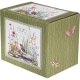 Duży PORCELANOWY Kubek XXL 1000 ml do KAWY HERBATY - Flower Classic JULY