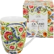 PORCELANOWY Kubek classic 360 ml do KAWY HERBATY - Ethnic MAYFLOWER