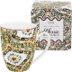 PORCELANOWY Kubek classic 360 ml do KAWY HERBATY - Ethnic ESTRELLA