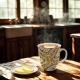 Duży PORCELANOWY Kubek 650 ml do KAWY HERBATY - Ethnic ESTRELLA