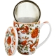 Kubek 360 ml z zaparzaczem i pokrywką do HERBATY ZIÓŁ - Ethnic PRIMAVERA