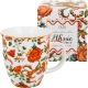 Duży PORCELANOWY Kubek 650 ml do KAWY HERBATY - Ethnic PRIMAVERA