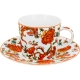 PORCELANOWA Filiżanka ze spodkiem 240 ml do KAWY HERBATY - Ethnic PRIMAVERA