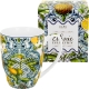 PORCELANOWY Kubek classic 360 ml do KAWY HERBATY - Ethnic SOLEDAD