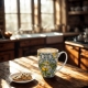 PORCELANOWY Kubek classic 360 ml do KAWY HERBATY - Ethnic SOLEDAD