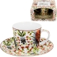 PORCELANOWA Filiżanka ze spodkiem 240 ml do KAWY HERBATY - Ethnic MARBELLA
