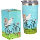 DUŻY Kubek termiczny 600 ml Termos STAL NIERDZEWNA 18/8 - Koci Świat ROWER