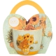 PORCELANOWY Kubek 460 ml w koszyczku do KAWY HERBATY - SUNFLOWERS Van Gogh