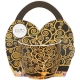 PORCELANOWY Kubek 460 ml w koszyczku do KAWY HERBATY - Klimt TREE OF LIFE