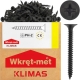 KLIMAS Wkręty do metalu PŁYT G-K 3,5x45 mm CZARNE FOSFATOWANE PH2 - 500 szt