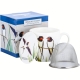 Porcelanowy Kubek 380 ml z zaparzaczem Ptaki Polski Agata Hajdecka JASKÓŁKA