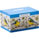 Porcelanowy ZESTAW Czajnik 600 ml 2 Kubki 150 ml Ptaki Polski SIKORA MODRA
