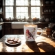 NA PREZENT Duży PORCELANOWY Kubek PTAKI 700 ml XXL do KAWY HERBATY - RÓŻOWY