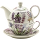 Zestaw TEA FOR ONE Porcelanowy Dzbanek 400 ml z filiżanką 250 ml - LAWENDA