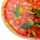 TALERZ DO PIZZY szklany, okrągły, z nadrukiem ARIA FRESH - 30 x 30 x 1,3 cm