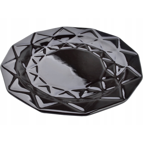 Ceramiczny duży talerz płaski Obiadowy 24 cm BLACK