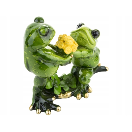 Ozdobna Figurka 11 x 11 x 4,5 cm - Zaręczyny żab