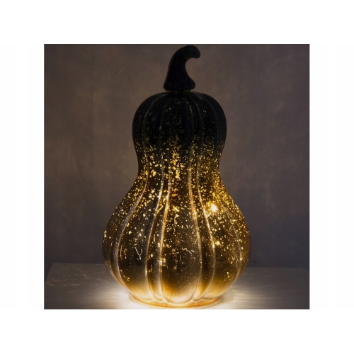 SZKLANA Ozdoba LED 23 x 13,5 cm - Dynia Wysoka