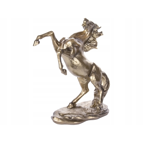 ZŁOTA Figurka Statuetka Posążek KOŃ - 28x10x25 cm