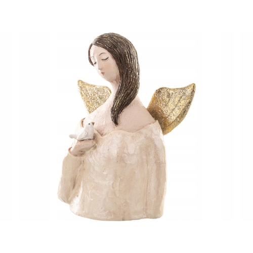 DUŻA Figurka Anioł z gołębiem piękny prezent Babci