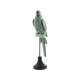 ZIELONA Dekoracyjna Figurka PAPUGA - wysokość 31cm