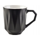 SALLY GEO Ceramiczny Kubek 380 ml CZARNY - 6 szt