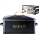 CHLEBAK Pojemnik na chleb pieczywo 39x18 cm CZARNY