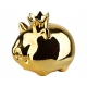NA PREZENT Złota Skarbonka 14x12x14 cm QUEEN PIGGY