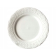 Biały Porcelanowy Talerz Deserowy 19 cm - KORONKA