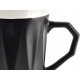 SALLY GEO Ceramiczny Kubek 380 ml CZARNY - 6 szt
