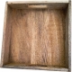 Taca do serwowania 30 x 30 x 5,3 cm z uchwytami - DREWNO MANGO