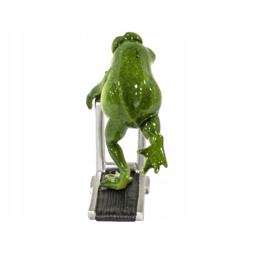 Ozdobna Figurka 16 x 15 x 7 cm - Żaba na bieżni